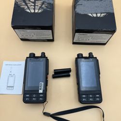ANYSECU W6plus 4G Network Radio DMR UHF 400-470Mhz Walkie Talkie Zello Lot Of 2