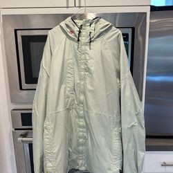 Quiksilver Men’s Hooded Jacket – Light Green – Size M