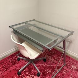 Desk (glass top) & Chair