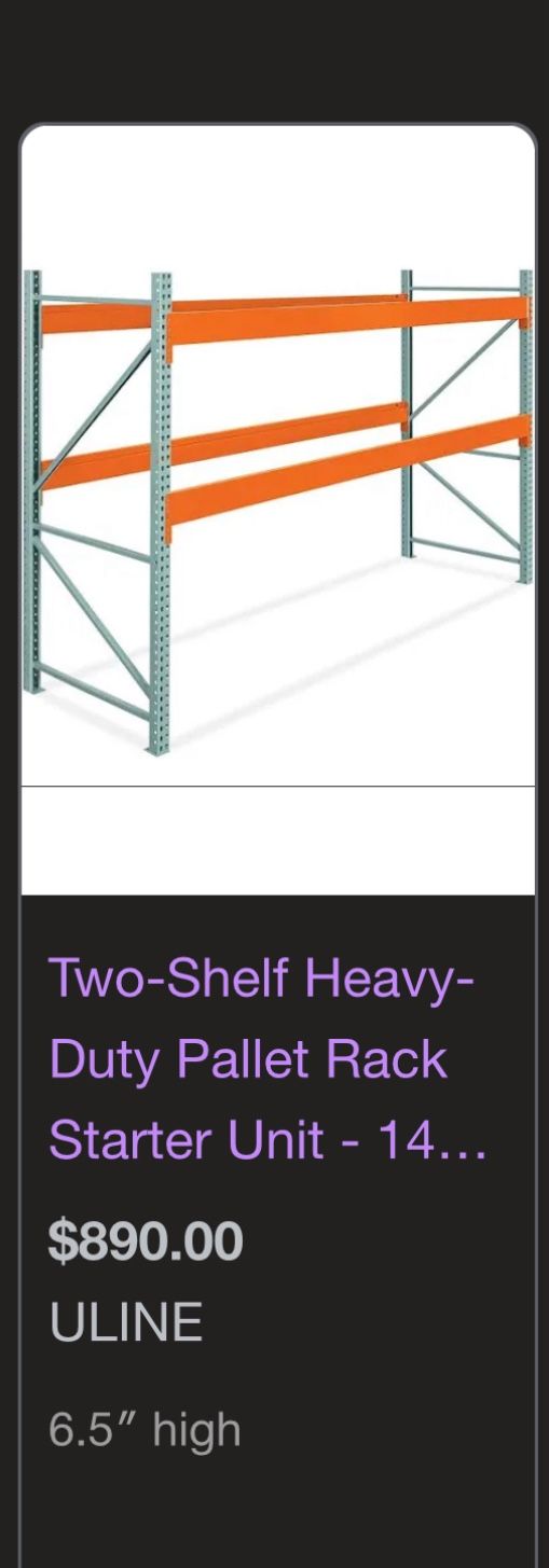 Uline Heavy Duty Shelving 