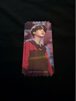 Map of the Soul ON:E SUGA  Ticket Photocard