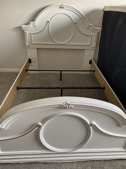 Full Size White Bed Frame