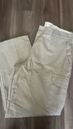 Khaki cargo work pants