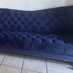 Royal Blue Love Seat & Couch
