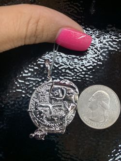 Atocha silver coin pendant