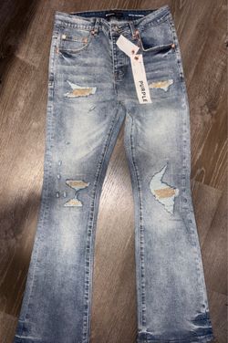 Purple jeans