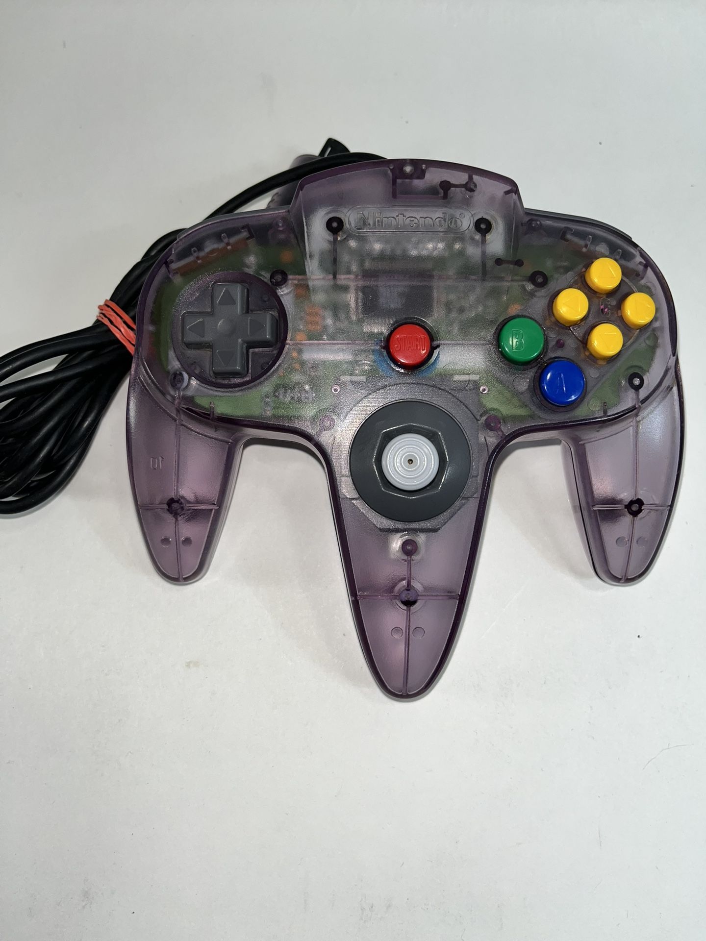 Nintendo N64 Clear Atomic Purple Controller OEM Original Authentic NUS-005