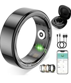 Smart Ring for Women Men,Fitness Tracker Ring with Heart Rate Size 10