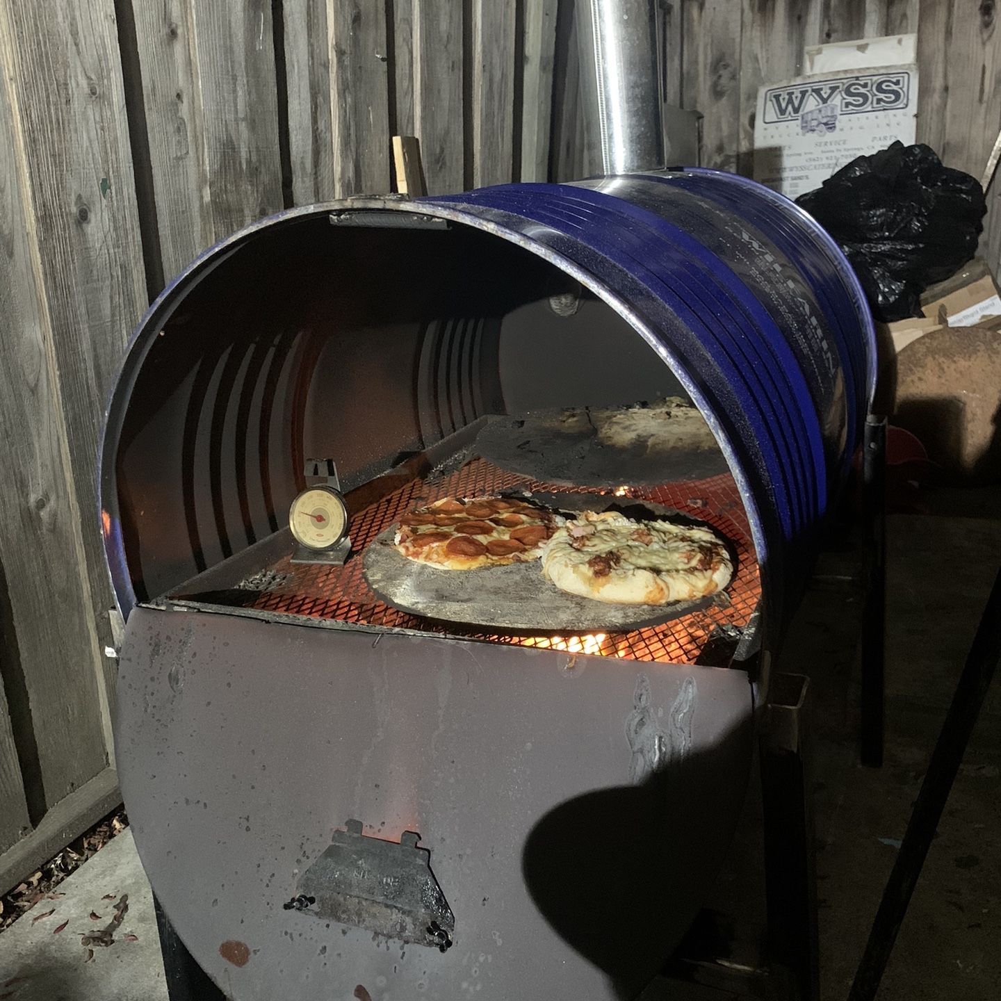 Pizza Oven 55 Gallon Bin Kalamera Gas And Wood Outdoor Pizza Oven