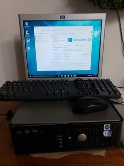 READ FIRST!!! Dell desktop computer mini- tower, Windows10 Pro 64bit, Dual Core, DDR3 RAM