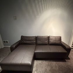 IKEA Leather Sofa 