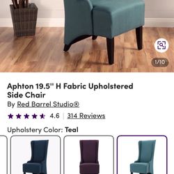 Teal Side Chairs
