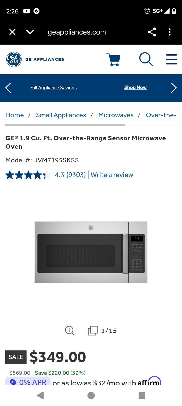 GE Microwave 
