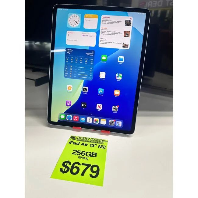 JULY 4 DEALS!!! iPad Air 13" M2 256GB WiFi Only
