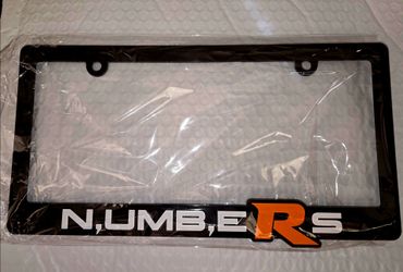 NUMBERS LICENSE PLATE FRAME