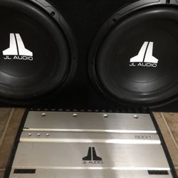 JL Audio System 2-12” Subwoofer’s & JL Audio Amp $500 Obo 