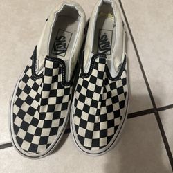 Checkered Slip On Vans 