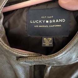Lucky Brand Authentic Leather Jacket 