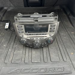 2003-2007 Honda Accord Radio Receiver CD Player W/o Navigation Manual Sedan OEM