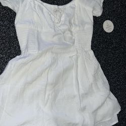 White Women’s Spring Hollister Dress New With Tags