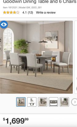 Dining Table with 6 Chairs ✨