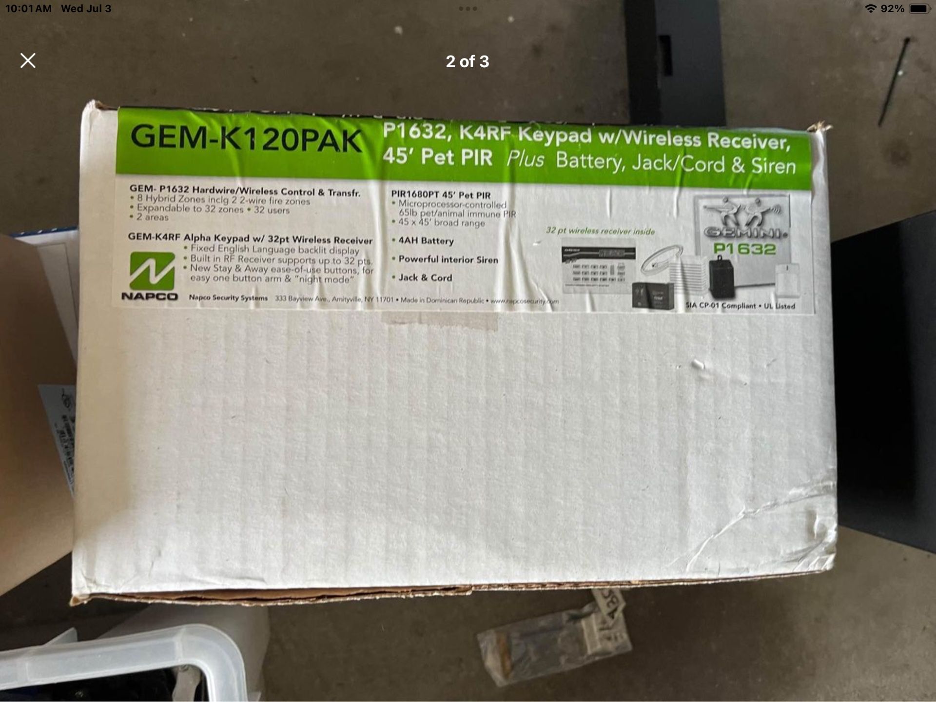 Napco GEM-K 120PAK