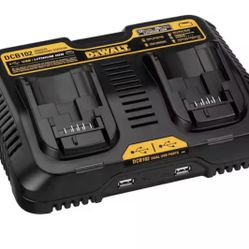 DEWALT 12V to 20V MAX Lithium-Ion Dual Port Jobsite Charging Station with (2) USB Ports