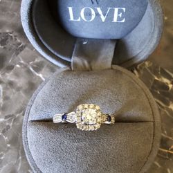 Vera Wang White Gold 14k High Quality Diamond Ring
