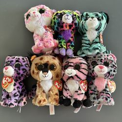Ty Beanie Boo Sparkle Eyes. Set Of 7