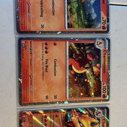 Charizard ex Super Premium Collection Promo Set 161 004, 005/165 Cosmos Holo NM