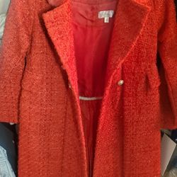 NEW 2PCS Girl Red Dress & Coat Sizes 4, 6,7,8