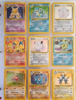 Original 102 Pokemon Cards 1999 100% Complete Set