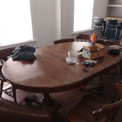 Dining Table 6 Chairs Included 