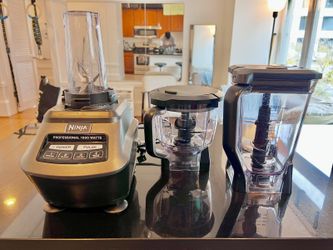 Ninja 1500W blender and attachments (Ninja Mega Kitchen System BL770)