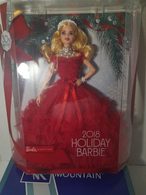 Collectable 30Anniversity 2018 Holiday Barbie. 