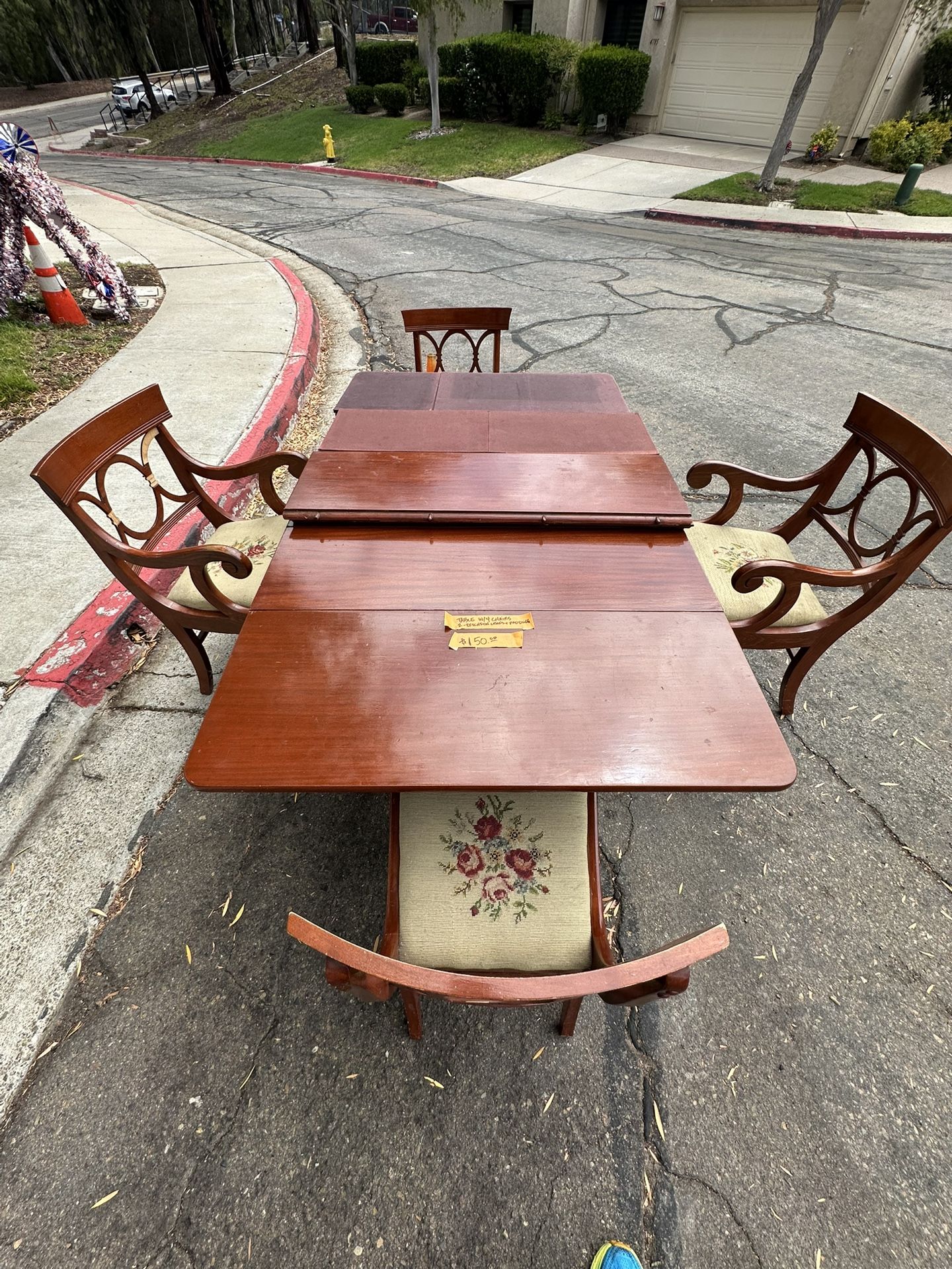 Antique Table & Chairs
