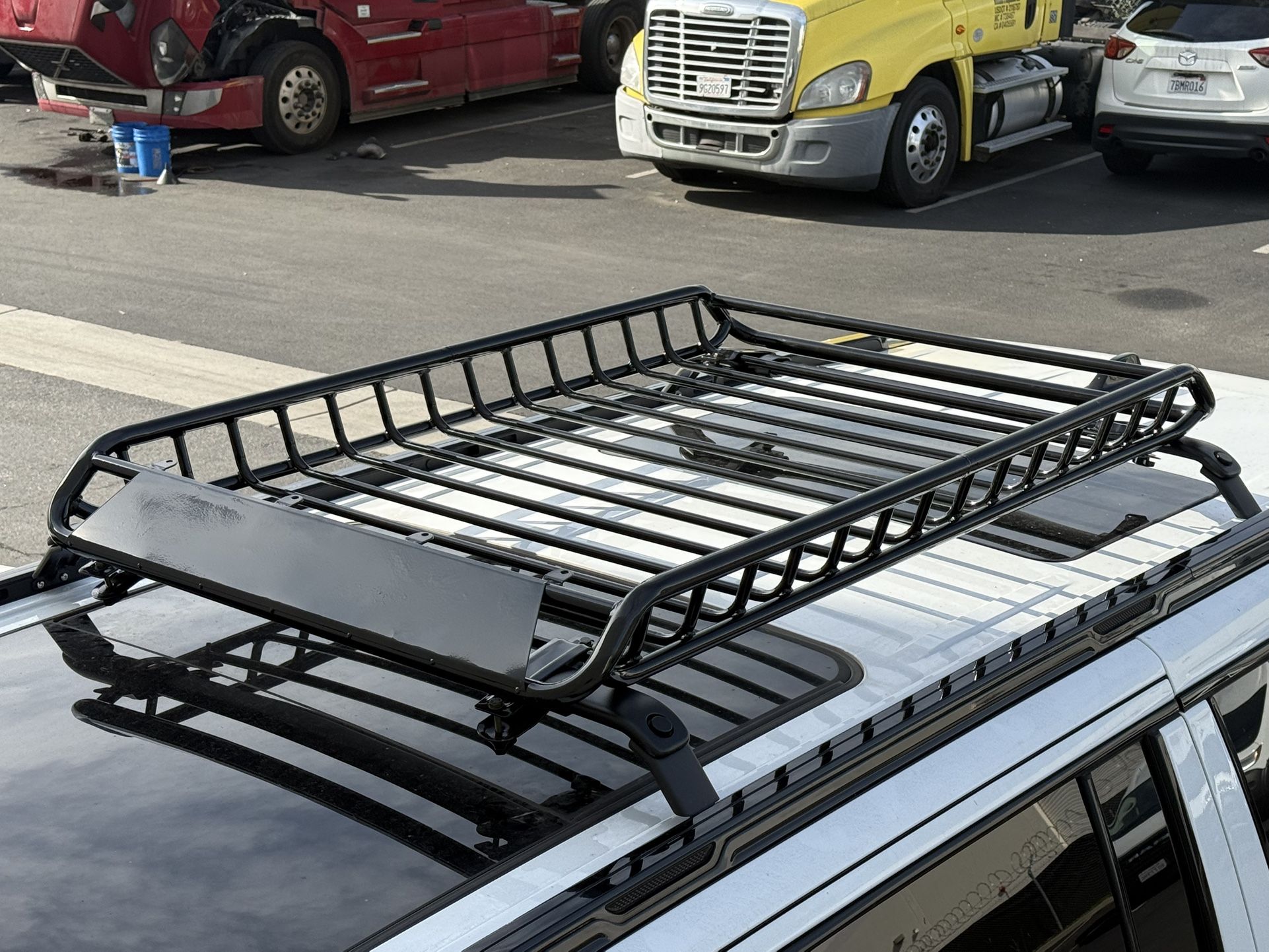 62” X 38” Cargo Roof Rack All In One Piece Steel Tube For SUV Van