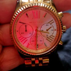Michael KORS WOMEN'S 'Lexington' Rose Tone Watch.