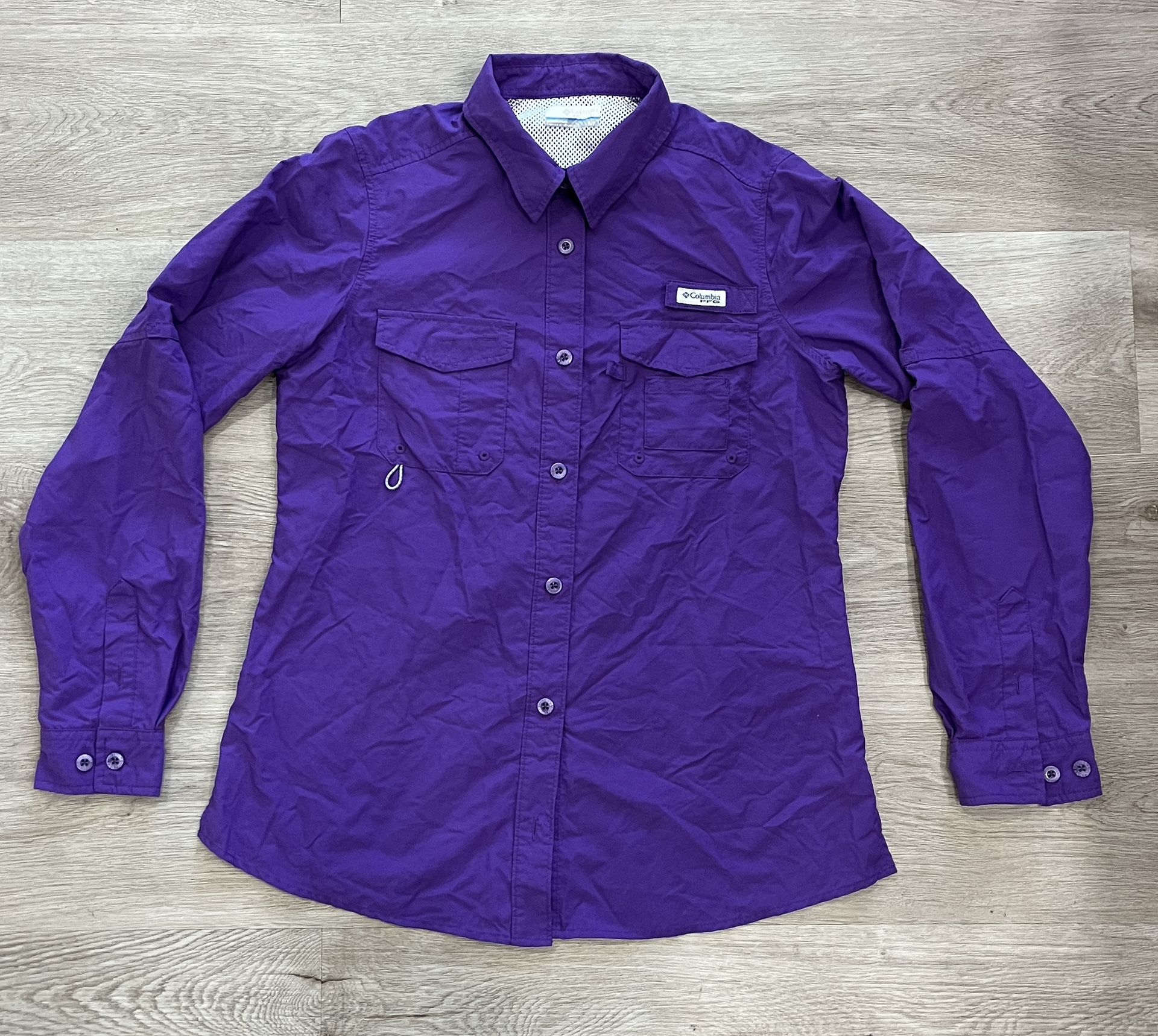 (Make An Offer!) Columbia PFG Long Sleeve Women Shirt Purple Small