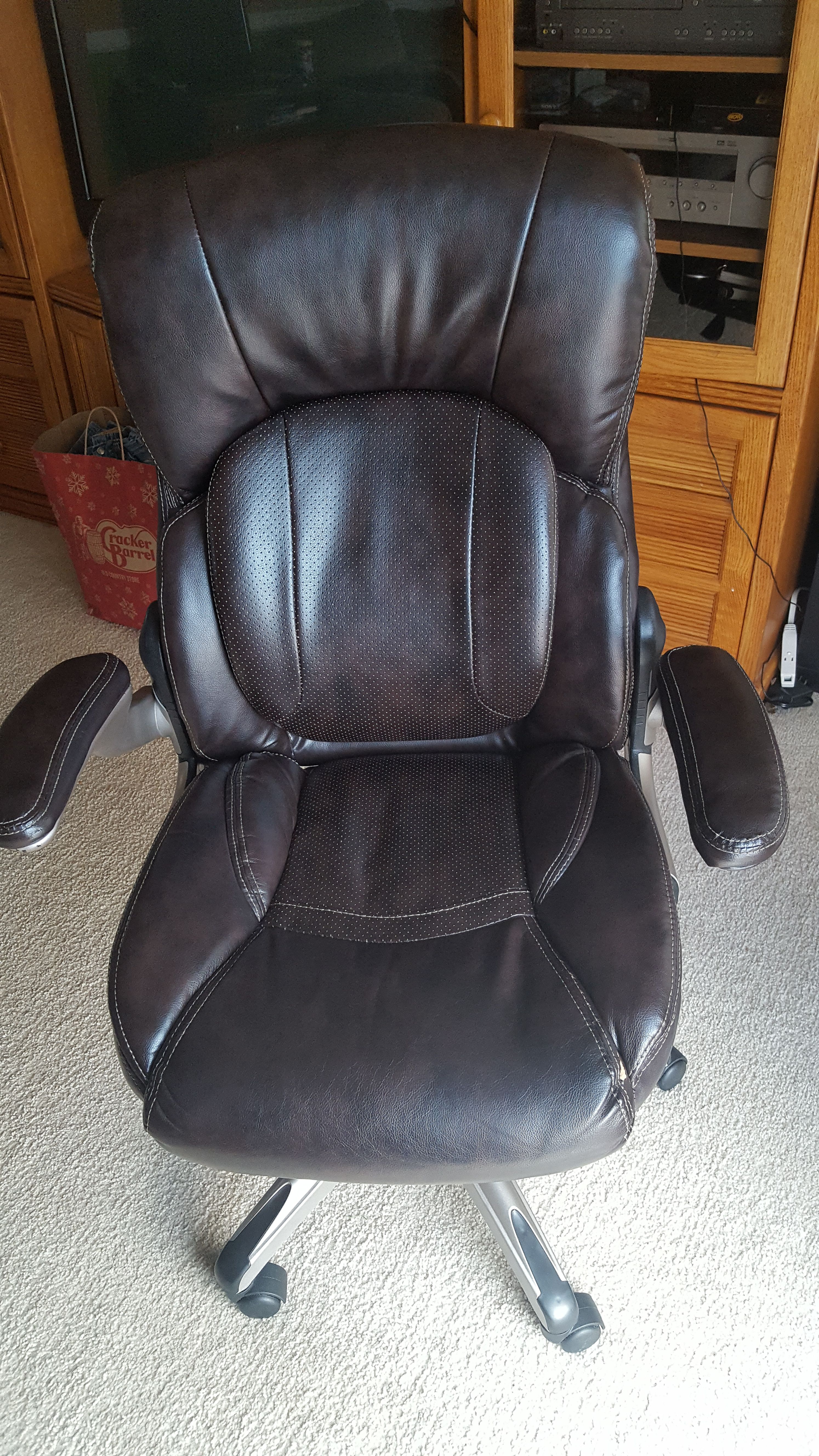 Dark Brown Leather Executive chair