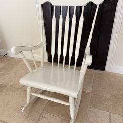White Rocking Chair