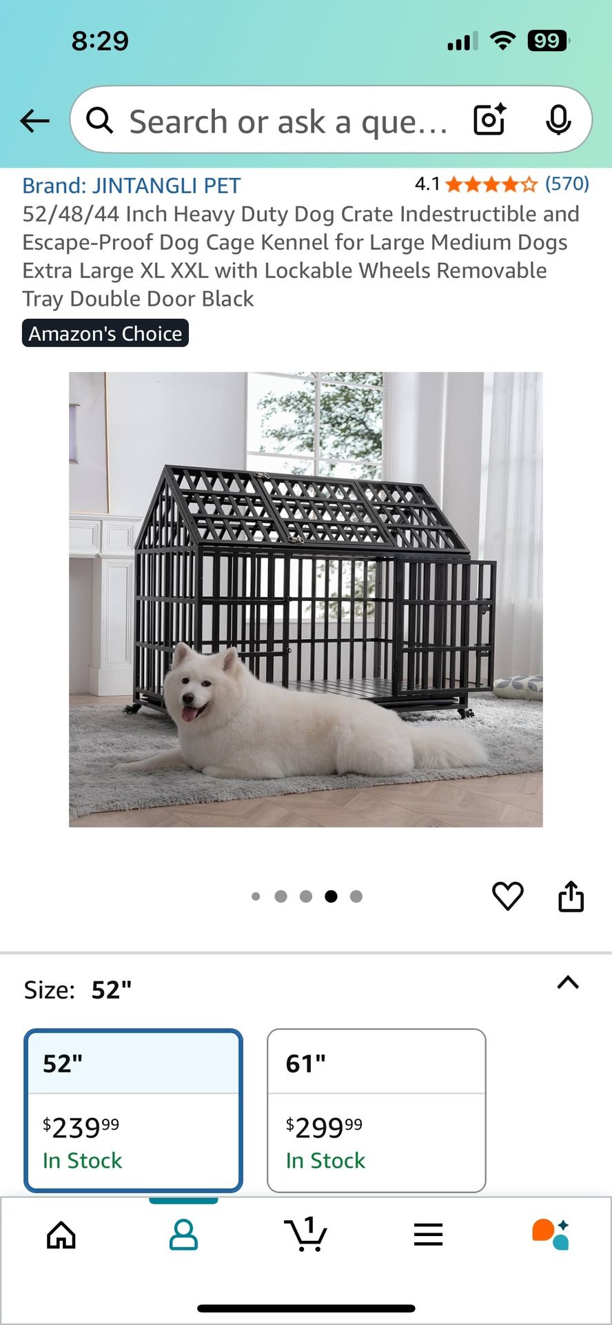 Deluxe Escape-Proof Dog Crate