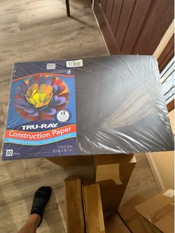 Tru-Ray Black Construction Paper.