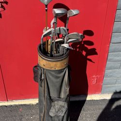 Golf Clubs and Bag