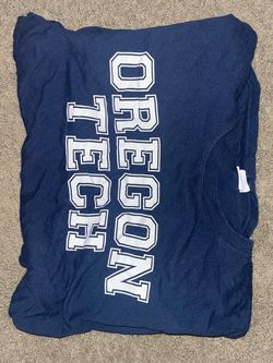 Oregon Tech Navy Blue Graphic T-Shirt
