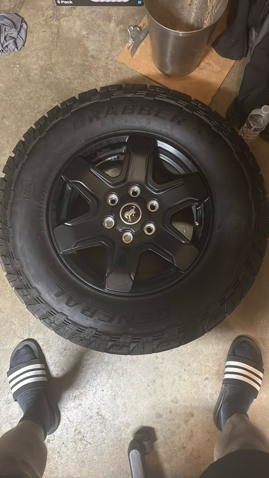 5 All A/T LT 265/70 R 17 W Tires And Rims. Only 23 Miles on them.