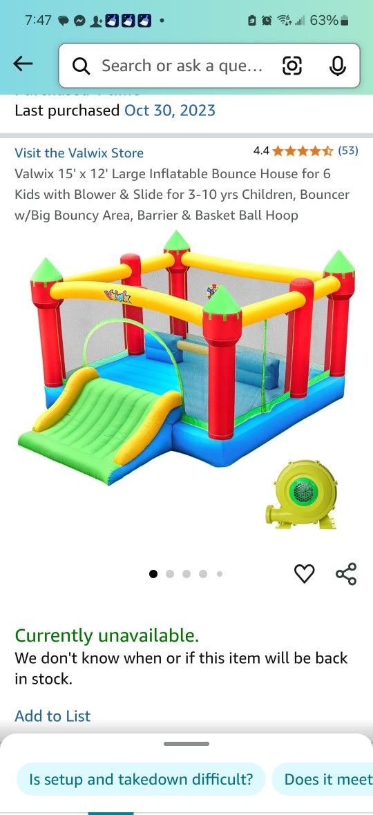 Kids bounce house