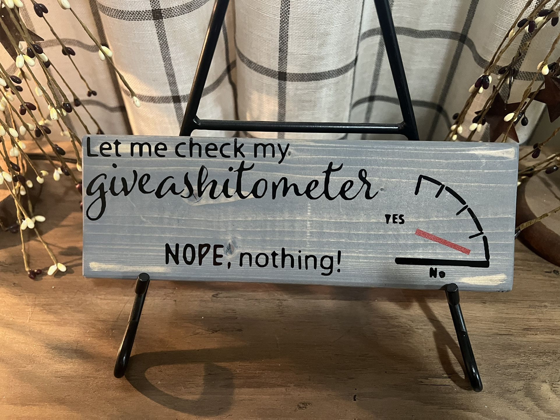 Give A Shit Meter Decoration