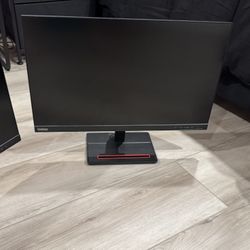 Lenovo ThinkVision S24e-20 23.8" Full HD WLED LCD Monitor - 16:9 - Raven Black