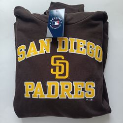 Small Padres Fanatics Men's Brown Hoodie